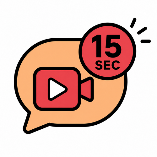 15 Second Video Message